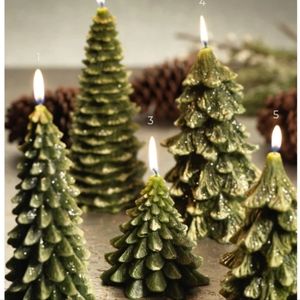 2 X Pine Tree Candle NEW